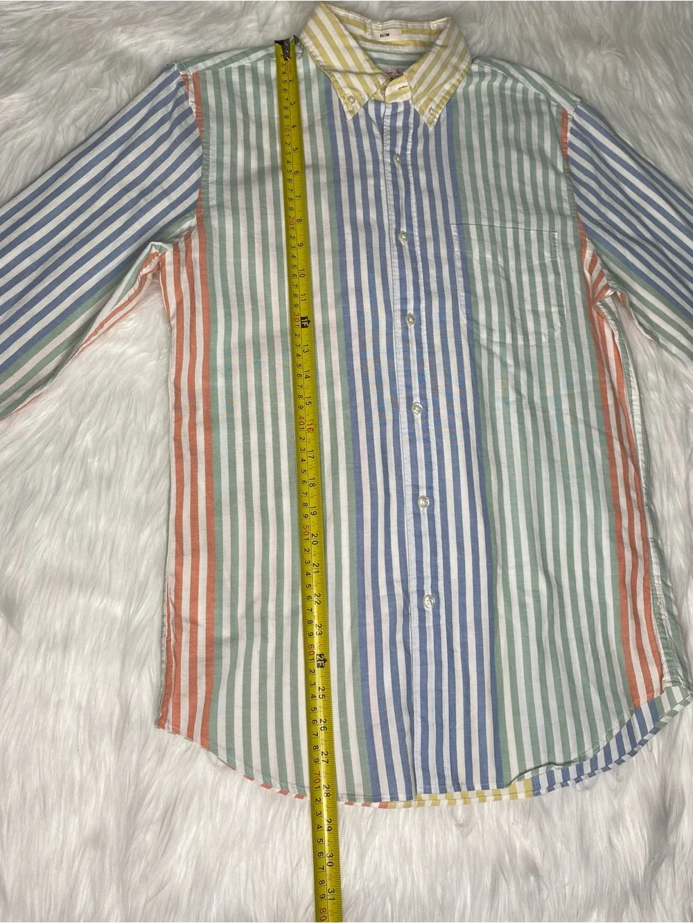 J. Crew Multistripe Pastel Button-Down Shirt
